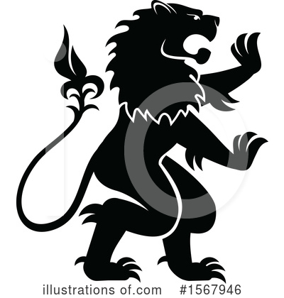 Royalty-Free (RF) Lion Clipart Illustration by Vector Tradition SM - Stock Sample #1567946