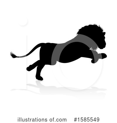 Royalty-Free (RF) Lion Clipart Illustration by AtStockIllustration - Stock Sample #1585549