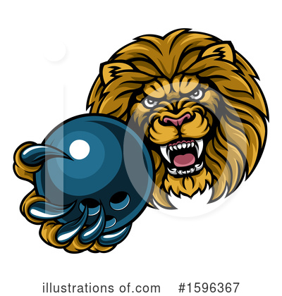 Royalty-Free (RF) Lion Clipart Illustration by AtStockIllustration - Stock Sample #1596367