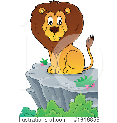 Royalty-Free (RF) Lion Clipart Illustration by visekart - Stock Sample #1616859