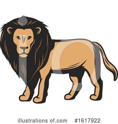 Royalty-Free (RF) Lion Clipart Illustration by Vector Tradition SM - Stock Sample #1617922