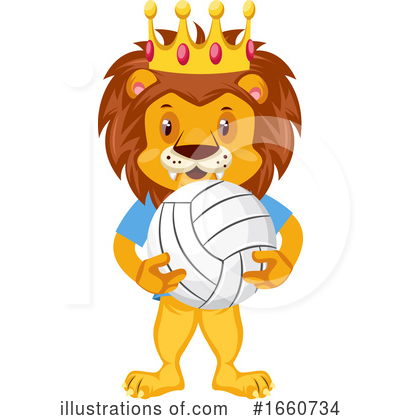 Royalty-Free (RF) Lion Clipart Illustration by Morphart Creations - Stock Sample #1660734