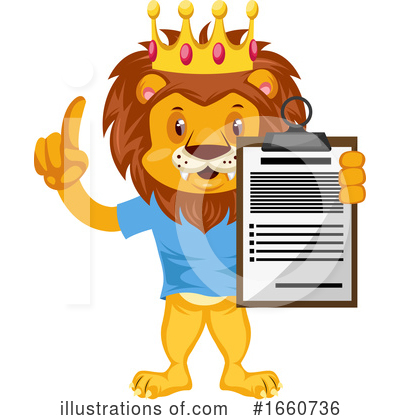 Royalty-Free (RF) Lion Clipart Illustration by Morphart Creations - Stock Sample #1660736