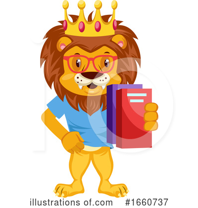 Royalty-Free (RF) Lion Clipart Illustration by Morphart Creations - Stock Sample #1660737