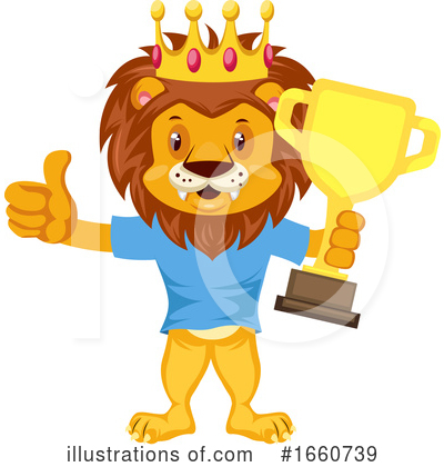 Royalty-Free (RF) Lion Clipart Illustration by Morphart Creations - Stock Sample #1660739