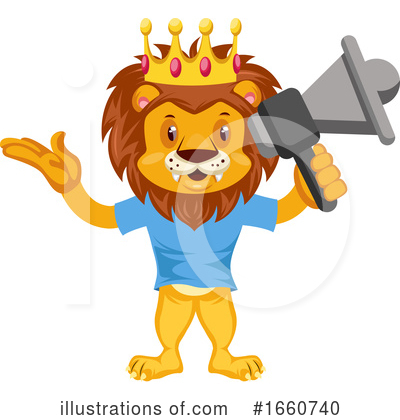 Royalty-Free (RF) Lion Clipart Illustration by Morphart Creations - Stock Sample #1660740