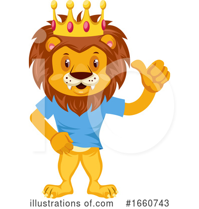 Royalty-Free (RF) Lion Clipart Illustration by Morphart Creations - Stock Sample #1660743