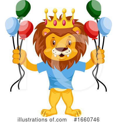 Royalty-Free (RF) Lion Clipart Illustration by Morphart Creations - Stock Sample #1660746