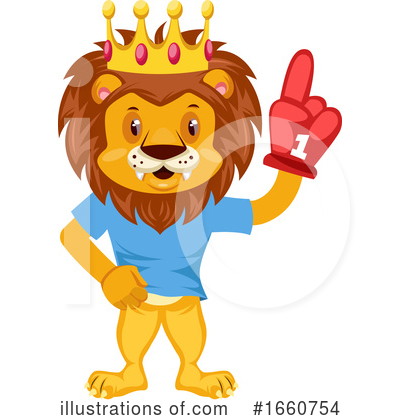 Royalty-Free (RF) Lion Clipart Illustration by Morphart Creations - Stock Sample #1660754