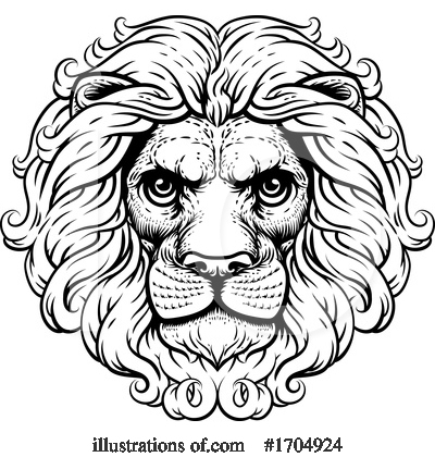 Royalty-Free (RF) Lion Clipart Illustration by AtStockIllustration - Stock Sample #1704924