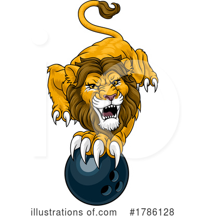 Royalty-Free (RF) Lion Clipart Illustration by AtStockIllustration - Stock Sample #1786128