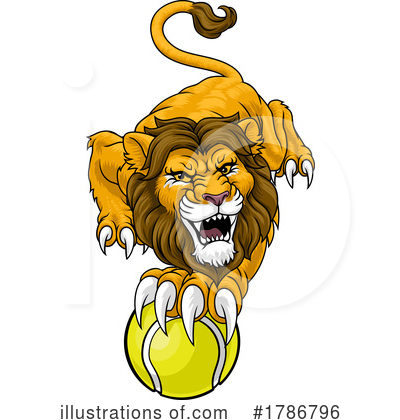 Royalty-Free (RF) Lion Clipart Illustration by AtStockIllustration - Stock Sample #1786796