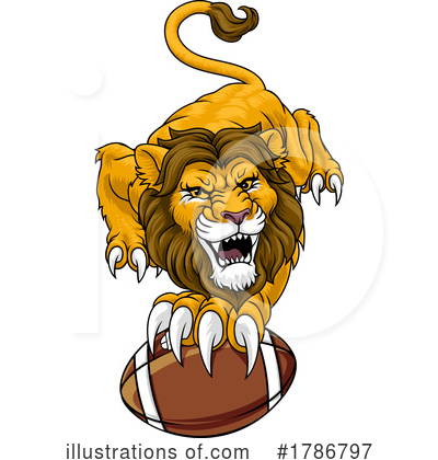 Royalty-Free (RF) Lion Clipart Illustration by AtStockIllustration - Stock Sample #1786797