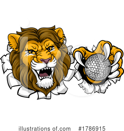 Royalty-Free (RF) Lion Clipart Illustration by AtStockIllustration - Stock Sample #1786915