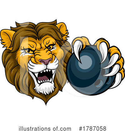 Royalty-Free (RF) Lion Clipart Illustration by AtStockIllustration - Stock Sample #1787058