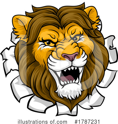 Royalty-Free (RF) Lion Clipart Illustration by AtStockIllustration - Stock Sample #1787231