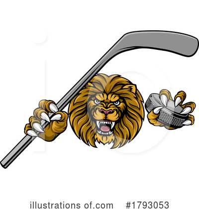 Royalty-Free (RF) Lion Clipart Illustration by AtStockIllustration - Stock Sample #1793053