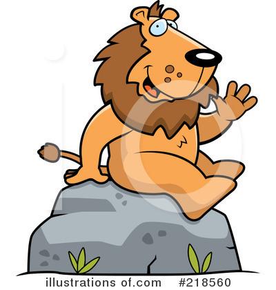Royalty-Free (RF) Lion Clipart Illustration by Cory Thoman - Stock Sample #218560