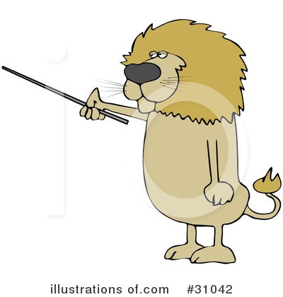 Royalty-Free (RF) Lion Clipart Illustration by djart - Stock Sample #31042