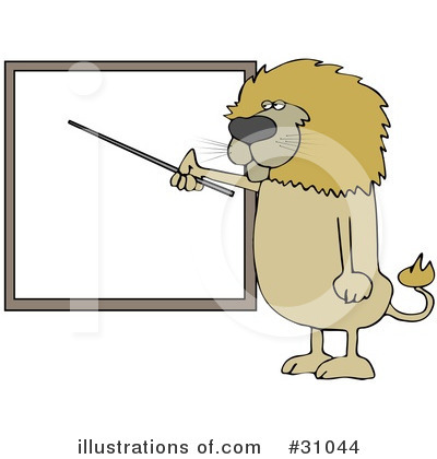 Royalty-Free (RF) Lion Clipart Illustration by djart - Stock Sample #31044