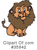 Lion Clipart #35942 by Dennis Holmes Designs