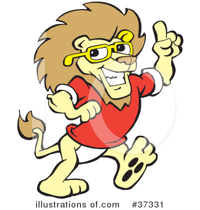 Royalty-Free (RF) Lion Clipart Illustration by Johnny Sajem - Stock Sample #37331