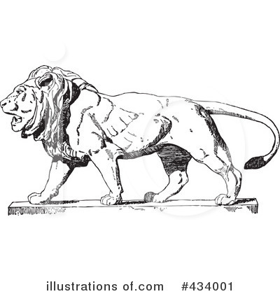 Royalty-Free (RF) Lion Clipart Illustration by BestVector - Stock Sample #434001