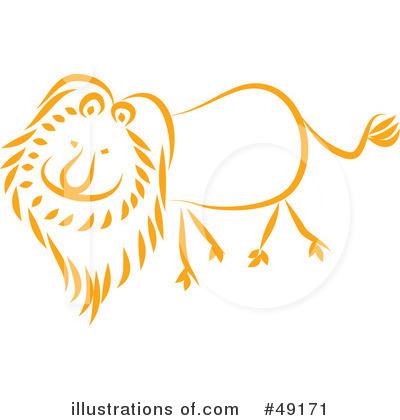 Royalty-Free (RF) Lion Clipart Illustration by Prawny - Stock Sample #49171