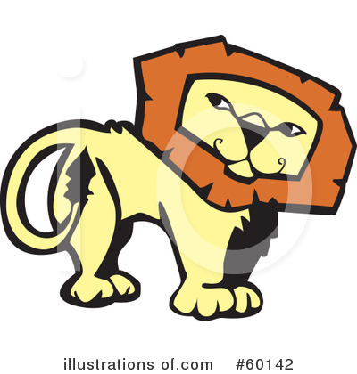 Royalty-Free (RF) Lion Clipart Illustration by xunantunich - Stock Sample #60142
