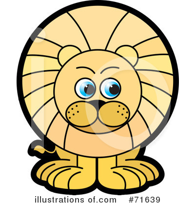 Royalty-Free (RF) Lion Clipart Illustration by Lal Perera - Stock Sample #71639