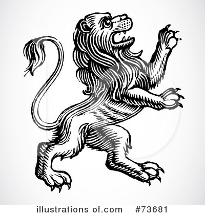 Royalty-Free (RF) Lion Clipart Illustration by BestVector - Stock Sample #73681