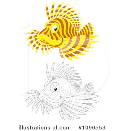 Lionfish Clipart #1096553 by Alex Bannykh