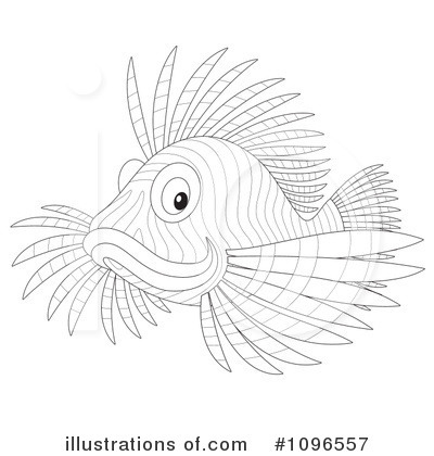 Royalty-Free (RF) Lion Fish Clipart Illustration by Alex Bannykh - Stock Sample #1096557