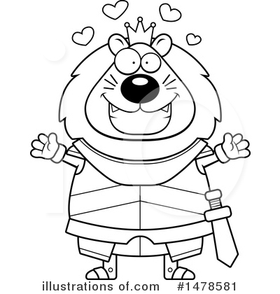 Royalty-Free (RF) Lion Knight Clipart Illustration by Cory Thoman - Stock Sample #1478581