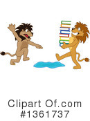 Lion School Mascot Clipart #1361737 by Mascot Junction