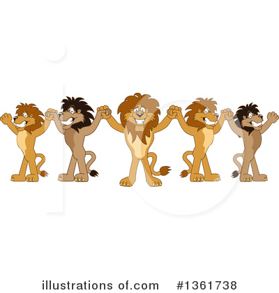 Lion School Mascot Clipart #1361738 by Toons4Biz