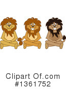 Lion School Mascot Clipart #1361752 by Mascot Junction