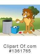 Lion School Mascot Clipart #1361765 by Mascot Junction