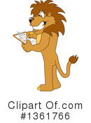Lion School Mascot Clipart #1361766 by Mascot Junction
