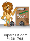 Lion School Mascot Clipart #1361768 by Mascot Junction