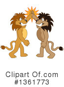 Lion School Mascot Clipart #1361773 by Mascot Junction
