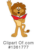 Lion School Mascot Clipart #1361777 by Mascot Junction