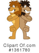 Lion School Mascot Clipart #1361780 by Mascot Junction