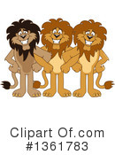 Lion School Mascot Clipart #1361783 by Mascot Junction