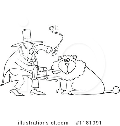 Royalty-Free (RF) Lion Tamer Clipart Illustration by djart - Stock Sample #1181991