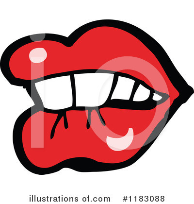 Royalty-Free (RF) Lips Clipart Illustration by lineartestpilot - Stock Sample #1183088