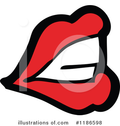 Royalty-Free (RF) Lips Clipart Illustration by lineartestpilot - Stock Sample #1186598