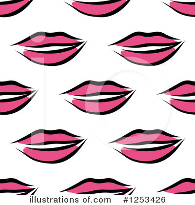 Royalty-Free (RF) Lips Clipart Illustration by Vector Tradition SM - Stock Sample #1253426