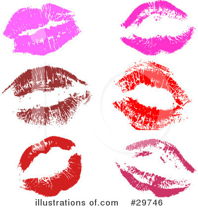 pink lipstick kiss. Lipstick Kiss Clipart #29746