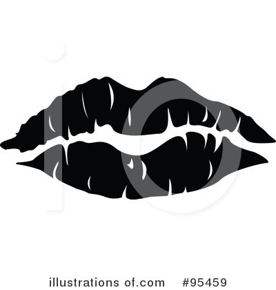 Royalty-Free (RF) Lipstick Kiss Clipart Illustration by Andy Nortnik - Stock Sample #95459
